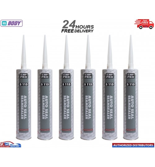 6x HB Body S115 Seam Sealer Cartridge 1K Car Body Sealer 300ML
